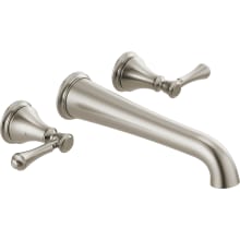Cassidy Double Handle Wall Mounted Tub Filler Trim - Less Rough In