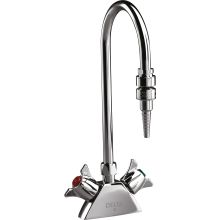 Double Handle 2-3/4" Centers Gooseneck Laboratory Mixing Faucet from the Commercial Series