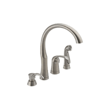 Bellini Side Spray Kitchen Faucet with Diamond Seal Technology - Includes Soap Dispenser