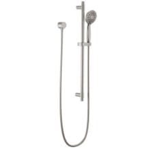 Universal Showering Components 1.75 GPM Multi Function Hand Shower Package - Includes Slide Bar, Hose, and Wall Supply