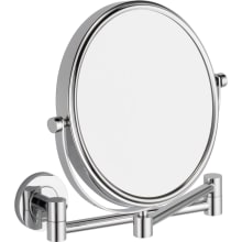 Lilah Wall Mount Bathroom Mirror, 8" Double Face Mirror with 3X Magnification