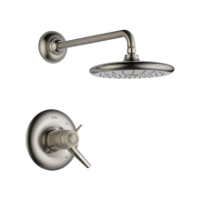 Single Handle Tempassure 17T Shower Valve Trim with Rainshower Shower Head from the Rizu Collection