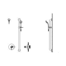 Commercial TempAssure 17T Series Dual Function Thermostatic Tub and Shower Trim Package with Handshower and Integrated Volume Control - Less Rough-In Valve