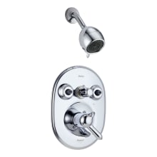 Double Handle Monitor 18 Shower System with Body Spray Jets and Multi Function Shower Head from the Innovations Collection