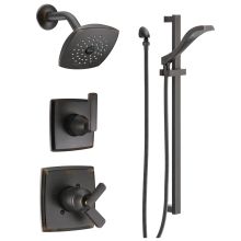 Monitor 17 Series Dual Function Pressure Balanced Shower System with Integrated Volume Control, Shower Head, and Hand Shower and Rough-In Valves
