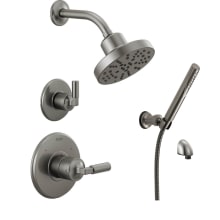 Bowery Monitor 14 Series Single Function Pressure Balanced Shower System with Shower Head and Hand Shower - Includes Rough-In Valves