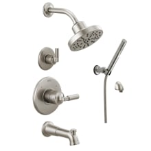 Bowery Monitor 14 Series Single Function Pressure Balanced Tub and Shower System with Shower Head and Hand Shower - Includes Rough-In Valves