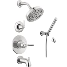 Saylor Monitor 14 Series Single Function Pressure Balanced Tub and Shower System with Shower Head and Hand Shower - Includes Rough-In Valves