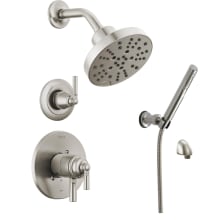Saylor Monitor 17 Series Dual Function Pressure Balanced Shower System with Integrated Volume Control, Shower Head, and Hand Shower - Includes Rough-In Valves