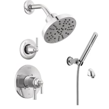 Saylor Monitor 17 Series Dual Function Pressure Balanced Shower System with Integrated Volume Control, Shower Head, and Hand Shower - Includes Rough-In Valves