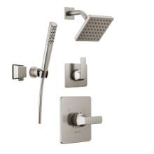 Velum Monitor 14 Series Pressure Balanced Shower System with Shower Head, and Hand Shower Set - Includes Rough-In Valves