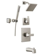 Velum Monitor 14 Series Pressure Balanced Tub and Shower System with Shower Head, and Hand Shower Set - Includes Rough-In Valves