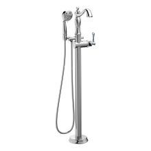 Cassidy Floor Mounted Tub Filler with Integrated Diverter and Hand Shower - Less Rough In