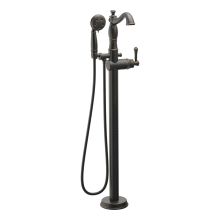 Cassidy Floor Mounted Tub Filler with Integrated Diverter and Hand Shower - Less Rough In