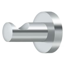 Solid Brass Whistle Style Modern Single Robe Hook from the BBS Series