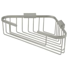 Solid Brass 13 1/4" Wide Rectangular Corner Wire Bath Shower Basket