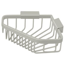 Solid Brass 8 1/4" Pentagon Wire Corner Bath Shower Basket