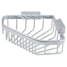 Solid Brass 8 1/4" Pentagon Wire Corner Bath Shower Basket