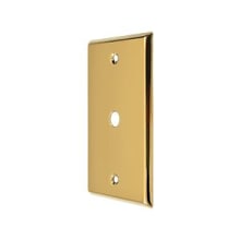 Solid Brass Coaxial Cable Switch Plate Cover