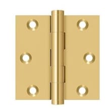 3 x 3 Ball Bearing Square Corner Full Mortise Hinge - Pair