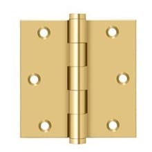 3-1/2 x 3-1/2 Ball Bearing Square Corner Full Mortise Hinge - Pair