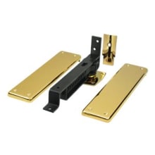 3.75" x 9.25" Solid Brass Plain Bearing Surface Mount Double Action Floor Hinge - Single Hinge