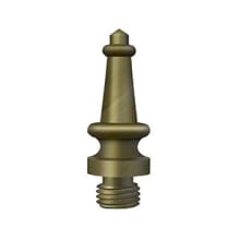1-3/16" Solid Brass Steeple Tip Decorative Finials for Deltana Hinge