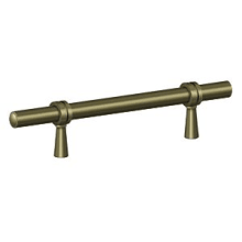 Solid Brass 6 1/2" Adjustable Center to Center Bar Cabinet Pull