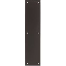 Commercial 3.5" X 15" Solid Brass Framed Push Plate for Swing Doors