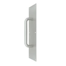 Commercial 4" X 16" Stainless Steel Pull Plate with Handle Door Pull