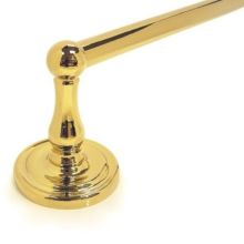 18" Solid Brass Towel Bar from the R Series