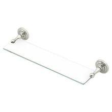 18" Towel Shelf with Solid Brass Mounts from the R Series
