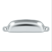 3-5/8" Center to Center Cup Shell Cabinet Pull