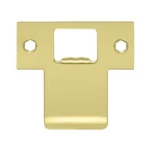 Solid Brass 2-3/4" x 2-1/2" Extended Lip T-Strike Plate