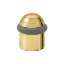1-5/8 Inch Height Solid Brass Round Universal Floor Bumper Door Bumper / Door Stop with Dome Cap