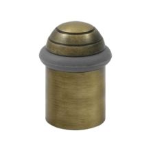 2-1/8 Inch Height Solid Brass Round Universal Floor Bumper / Door Stop with Dome Cap