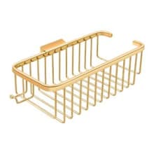 10-3/8" x 4-7/8" Solid Brass Wire Shampoo Shower Basket with Hook
