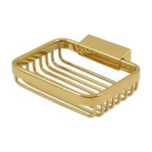 Solid Brass 4-3/4" x 3-1/2" Solid Brass Wire Shower Soap Basket