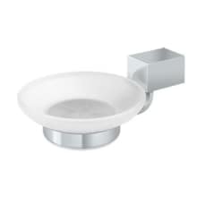 Glass Soap Holder with Zinc / Aluminum Mount from the ZA Series