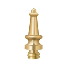 1-3/16" Solid Brass Steeple Tip Decorative Finials for Deltana Hinge