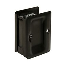 3-1/4 Inch Tall Adjustable Pocket Door Lock for Passage