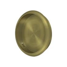 Solid Brass 2-1/2" Round Flush Mount Pull for Sliding Doors