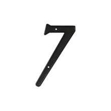 4" Zinc Die-Cast Contemporary House Number - #7