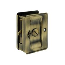 3-1/4 Inch Tall Sliding Pocket Door Privacy Lock