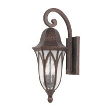 3 Light 9" Cast Aluminum Wall Lantern from the Berkshire Collection