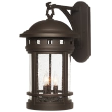 3 Light 20" Cast Aluminum Wall Lantern from the Sedona Collection