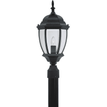 1 Light 9.5" Cast Aluminum Post Lantern from the Tiverton Collection