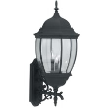 3 Light 13" Cast Aluminum Wall Lantern from the Tiverton Collection