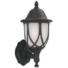 1 Light 9" Cast Aluminum Wall Lantern from the Capella Collection