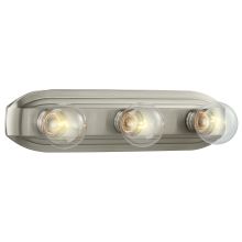 Three Light 300 Watt Bathroom Fixture from the Builder Vanity Collection